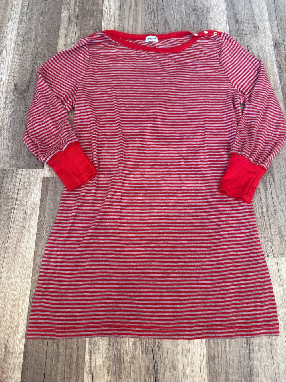 Splendid Red and Gray Striped Tee